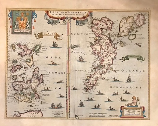 Mercator Gerard - Hondius Jodocus Orcadum et Schetlandiae Insularum accuratissima descriptio 1638 Amsterdam